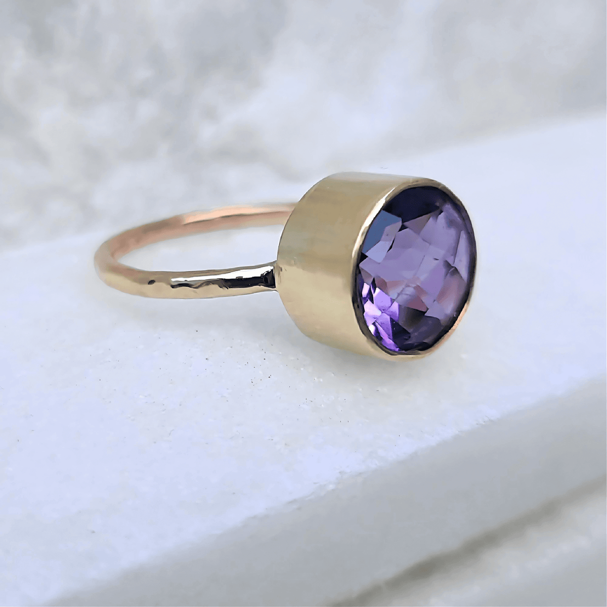 Sincerely Ginger Jewelry 14K Jumbo Amethyst Candy Ring