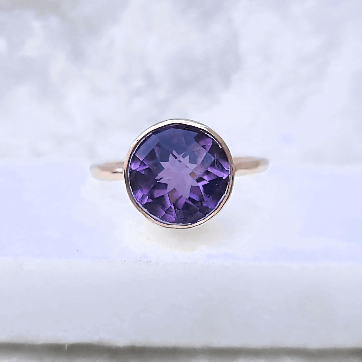 Sincerely Ginger Jewelry 14K Jumbo Amethyst Candy Ring