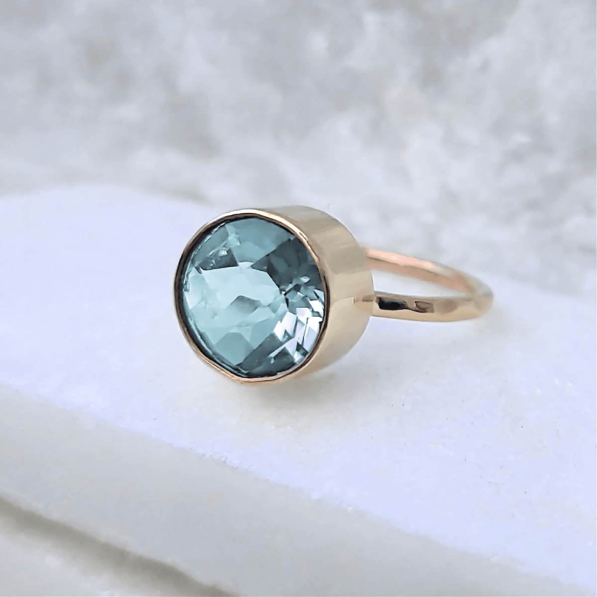 Sincerely Ginger Jewelry 14K Jumbo Quartz Candy Ring