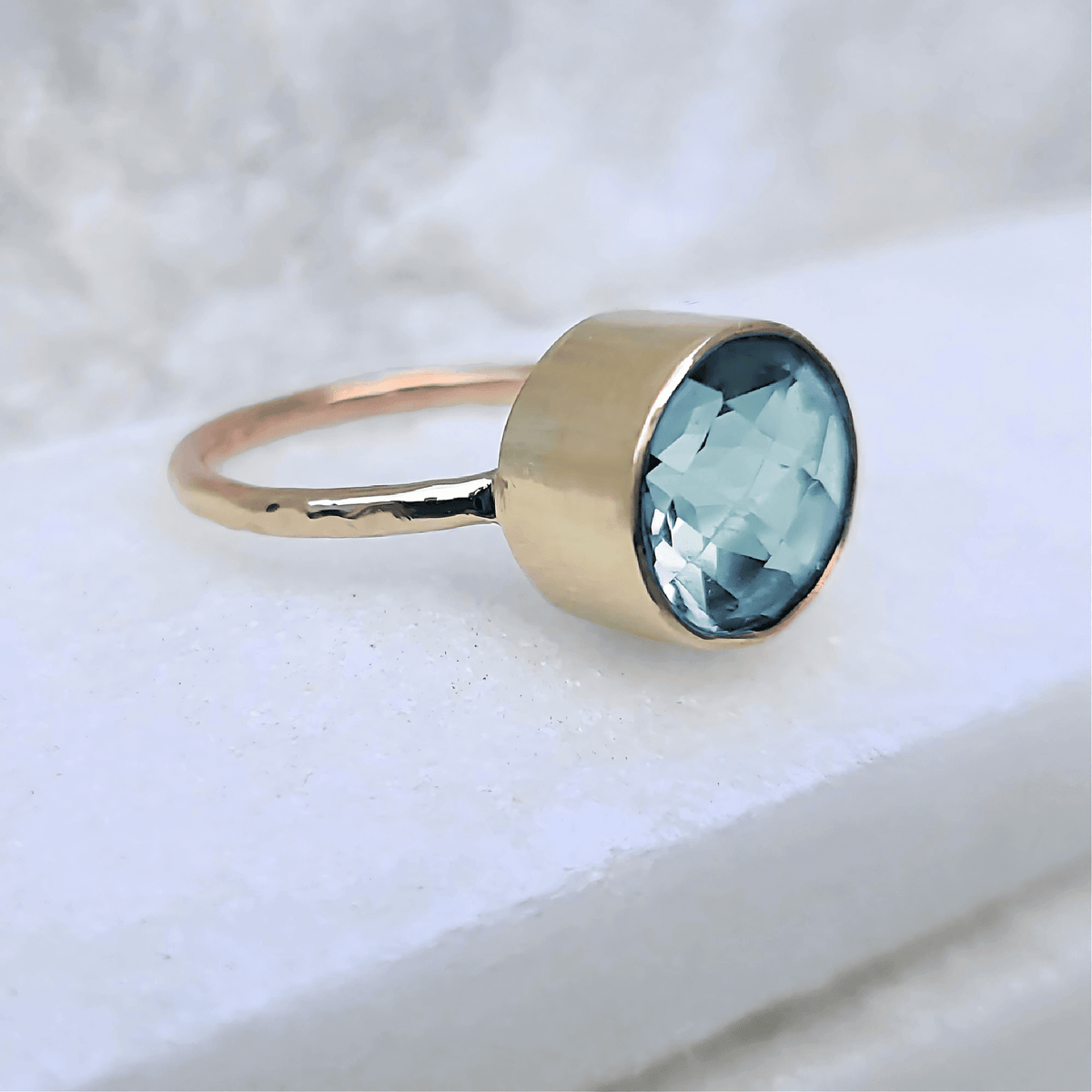Sincerely Ginger Jewelry 14K Jumbo Quartz Candy Ring