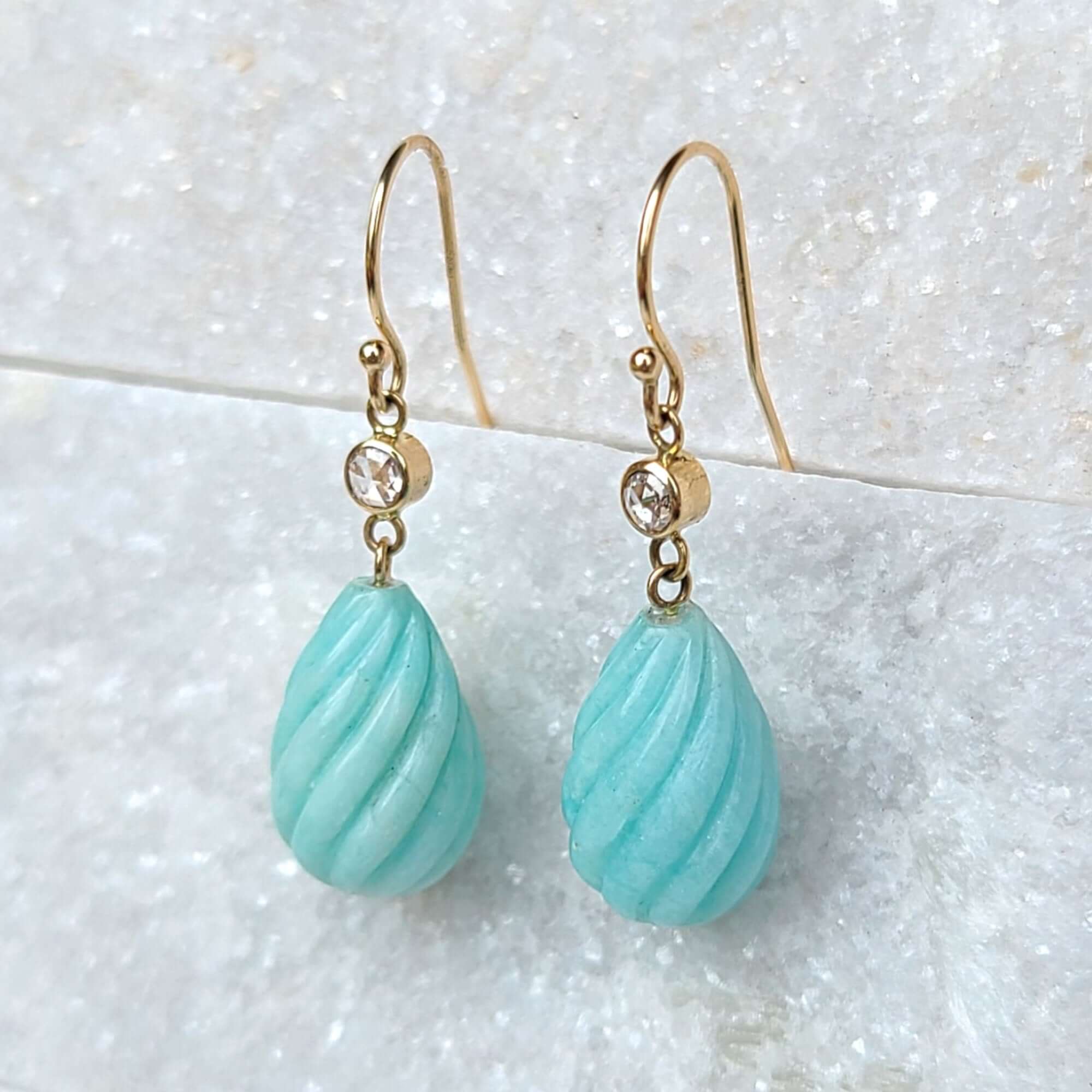 Amazonite drop earrings outlet