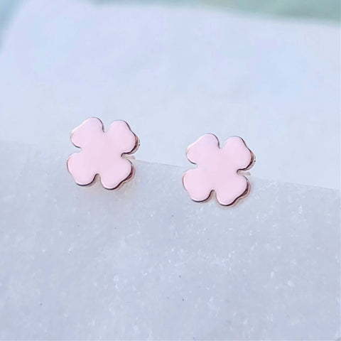 14K Micro Rose Cut Salt and Pepper Diamond Earrings