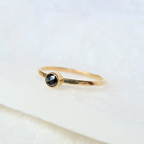14K Onyx Earrings with Black Diamond Accents